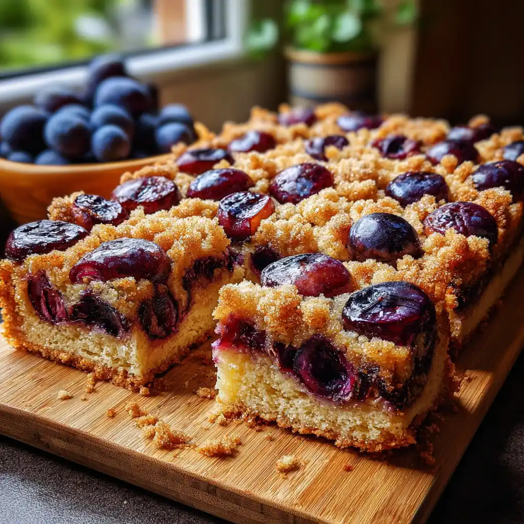 Saftiger Zwetschgenkuchen mit einfachem Rührteig